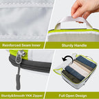 Cipway Compression Packing Cubes Mesh, Lightweight Luggage Organizer Bags with Laundry Bag,Toiletries Bag and Shoe Bag, Travel Essentials for Carry on Suitcase（8Pcs,White）
