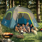CAMEL CROWN Instant Tents for Camping 4-6 Person Tent Waterproof Easy Setup Sets Up in 60 Seconds Backpacking Tents with Carry Bag for Outdoor Hiking