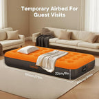 Air Mattress with Built-in USB Rechargeable Pump Camping Inflatable Mattress Portable Blow up Mattress Air Bed Guest Bed for Home Outdoors Hiking Travel