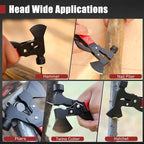 14-In-1 Multitool Camping Hammer - Survival Gear with Axe, Knife, Screwdriver, Pleirs, Saw, Bottle Opener and More -Portable Outdoor Tool Gift with Nylon Sheath for Men & Dad