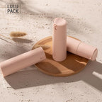 Airless Pump Bottles Travel: Lotion Dispenser for Small Size - Empty Shampoo Containers - Mini Vacuum Jar for Cream - 1 oz Plastic Pink