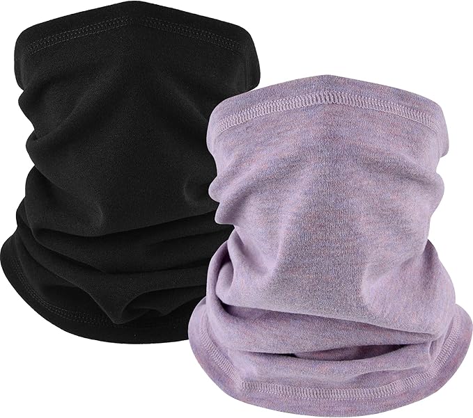Winter Neck Gaiter Warmer, Soft Fleece Face Mask Scarf for Cold Weather Skiing Cycling Outdoor Sports