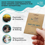 Travel Soap Sheets (300 Count, 6 Pack) – Portable Paper Soap for Travel, Camping, Hiking & Emergency Kits – Pocket Size Hand Soap Sheets, TSA Approved, Unscented