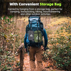 Camping Hammock Mosquito Net with Rain Fly - Rain Fly Tarp & Hammock Bug Net, Portable Parachute Nylon Hammock for Outdoor, Hiking, Backpacking, Backyard, Beach, Travel (Hold Up to 500lbs)