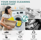 Shoe Washing Machine Bag,Laundry Shoe Bag for Washer and Dryer,Reusable Shoe Cleaning Bag for Sneakers,Tennis Shoes,With Self-locking Zipper, Microfiber Inside,Include Shoe Bag (Pro Yellow - 1 Pack)