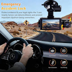 4K 3 Channel Dash Cam Front and Rear Inside, Built-in 5.8GHz WiFi GPS, 64GB Card Included, 4K+1440P+1400P Dash Camera for Cars, 3.0'' IPS Screen Dashcam with G-Sensor, 24H Parking Monitor,ADAS BSD