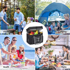 Maelstrom Collapsible Soft Cooler Bag, 24/30/60/75 Cans Beach Cooler, Ice Chest, Leakproof & Portable for Beach, Camping, Road Trips & Grocery Shopping