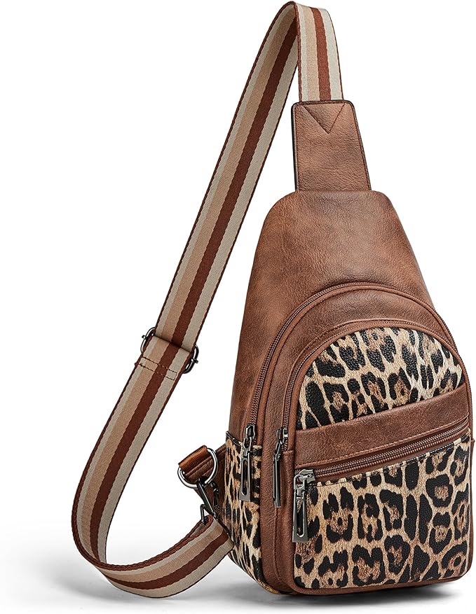 Sling Bag Crossbody Bags for Women Small Cross Body Bag Fanny Packs Chest Sling Purse for Daily Travel Leisure Sport