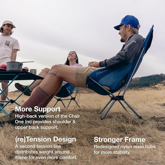 Helinox Chair One Highback (re) High-Performance Camping Chair, Blackout