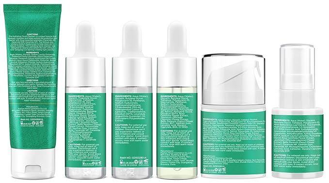 Lifting & Firming Anti-Aging Skin Care Set Kit for Women Teens,Niacinamide Retinol Serum,Hyaluronic Acid Serum,Skincare Gift Set,Facial Skin Care Products,Face Care Routine Kit Christmas Gift Women