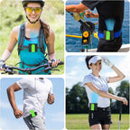 Portable Waist Fan Brushless Rechargeable 15000mAh, 7 Speeds 15000RPM Strong Airflow Clip On Belt Fans, Wearable Neck Fan for Outdoor, Jobsite, Travelling, Warehouse - Max 32H Runtime