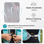 YAPJEB Hydration Vest - 5L Running Water Backpack for Trail, Marathon, Cycling, Hiking - Outdoors Pack