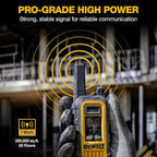 DEWALT FRS Walkie Talkies Long Range 2 Way Radio, 1 Watt, Waterproof & Rechargeable, 6 Pack with Gang Charger, DXFRS300-BCH6