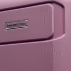 Traveler's Choice Pagosa Hardshell Expandable Luggage with Spinner Wheels, Mauve, 22-Inch Carry-on
