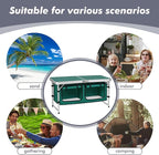 Camp Field Camping Folding Aluminum Table with Adjustable Legs for Outdoor Travel Beach, Backyards, BBQ, Party and Picnic Foldable Table