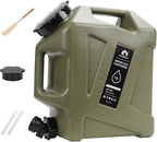 Camping Water Jug - 3.2 Gallan Water Container with Spigot | Portable Water Tank for Outdoor Hiking Picnic Supplies-Green
