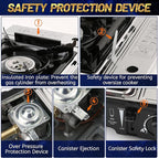 Propane or Butane Stove with Windblocker, Dual Fuel 10,000 BTU Stainess Steel Propane Stove for Camping(TANK not included)