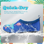 Deevike Kids Water Shoes Boys Grils Barefoot Quick Dry Aqua Socks Beach Shoes for Toddler Sports Swim Surf Outdoor Walking