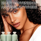ASEVAT3.4oz 3Pcs Green Plastic Refillable Travel Shampoo and Conditioner Bottles Plastic Refillable Travel Shampoo Bottles with Flip Cap Shampoo and Conditioner Dispenser