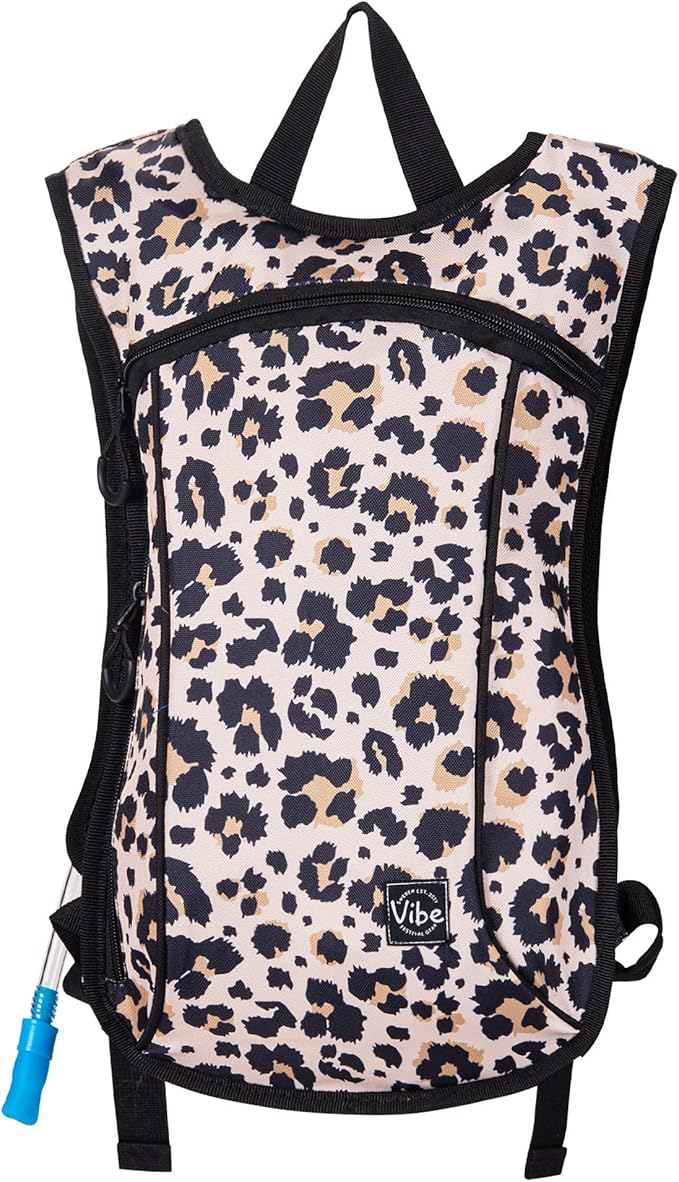 Vibe Festival Gear Hydration Pack Backpack with 2L Water Bladder for Women, Men, Teens, Kids - Hydropack Hydro Sports, Outdoor, Running, Camping, Hiking, Festivals, Raves