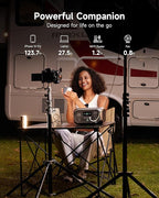 Portable Power Station Andes 300, 266Wh Battery with 300W AC/100W USB-C Output, 1Hr Fast Charging, 8.2lbs Solar Generator for RV, Outdoors, Camping batteries, Traveling, (Solar Panel Optional)