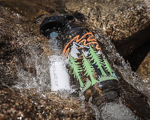 Epic Water Filters Nalgene OG Water Bottle with Filter, USA Made, BPA Free, Removes 99.99% Tap Water Contaminants, Forever Chemicals, Atomic Child, 32 oz