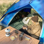 Night Cat Instant Popup Tents 2-3 Persons with Footprint Tarp Easy Setup Camping Tent with Rainfly Double Layers Waterproof Automatic Hydraulic Mechaism