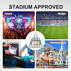 USPECLARE Clear Bag for Stadium Events,Transparent Bag for Work Sports Games Concerts Travel Gym