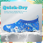Deevike Kids Water Shoes Boys Grils Barefoot Quick Dry Aqua Socks Beach Shoes for Toddler Sports Swim Surf Outdoor Walking