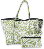 POPUPS Large Neoprene Tote Bag for Women – Stylish Work, Beach, Travel Bag with Pockets, Rope Handles with Zipper Pouch