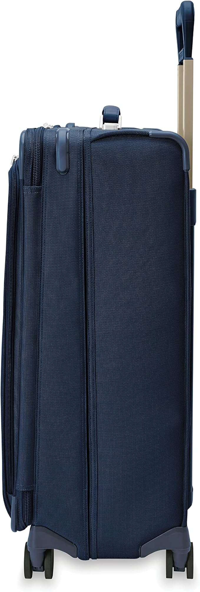 Briggs & Riley 29" Large Expandable Spinner - Checked Luggage for Travel, Suitcases with Wheels, Softside Rolling Bag for Men & Women, Self-Repairing Zipper - Baseline Collection, Navy