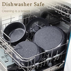 GiPP Ceramic Pots and Pans Set Non Stick, Nonstick Detachable Handle Cookware Sets, Healthy Non Toxic PFAS PFOA & PTFE Free, Dishwasher ＆Oven Safe, Induction Kitchen Pot and Pan, 15 Piece Grey