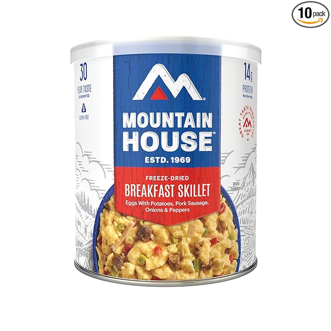 Mountain House Breakfast Skillet #10 Can Freeze Dried Survival & Emergency Food Gluten-Free 8 Servings