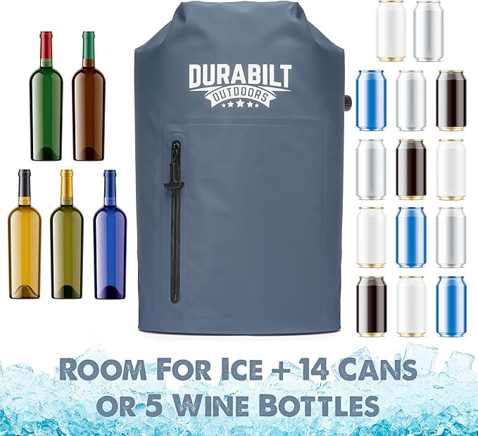 Waterproof Soft Backpack Cooler, converts to Crossbody Cooler Bag