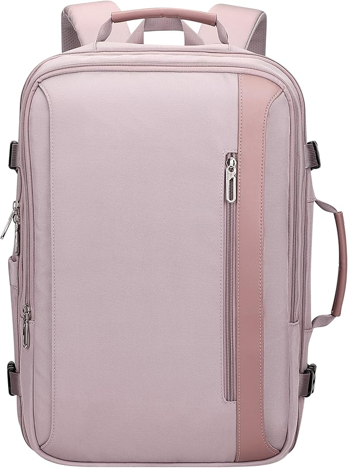 PIJUSHI Travel Backpack for Women Expandable Carry on Luggage Backpack Airline Approved Personal Item Laptop Bag(PE034 Light Purple)