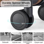 Hanke 20 Inch Carry On Luggage 22x14x9 Airline Approved Lightweight PC Hard Shell Suitcases with Wheels Travel Luggage Rolling Suitcase Travel Luggage Bag Christmas Gifts for Birthday （Brown）