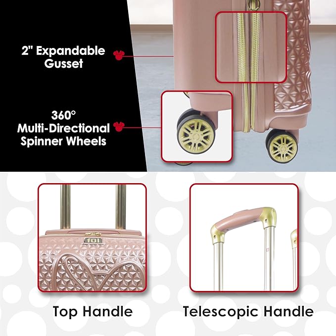 FUL Carry-On 21-Inch, Rose Gold, Carry-On 21-Inch