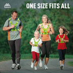 Running Vest Chest Phone Holder for Women Men, Reflective Vest Safety Gear for Dog Walking Cycling - Adjustable Waist/Shoulder