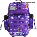 Military Tactical Backpack 45L Large Tactical Backpack for Men, Hiking Rucksack With Bottle Holder