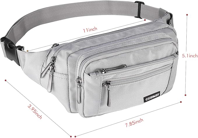 CXWMZY Fanny Packs For Women & Men Waist Pack Hip Bum Bag with Multi-Pockets Large Capacity Waterproof Casual Bum Bag for Disney Traveling Casual Cycling Running Hiking
