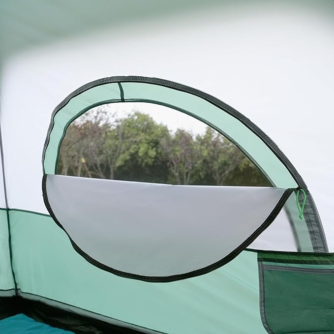 Amazon Basics Instant Camping Tent with Rainfly, Weather-Resistant, Quick Setup