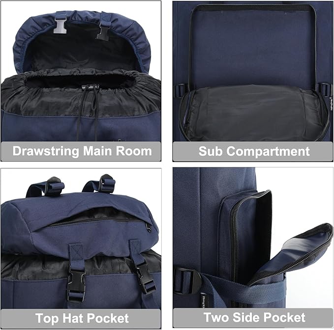 Hiking Backpack for Men 70L/100L Camping Backpack Military Rucksack Molle 3 Days Assault Pack for Climbing