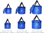 Premium Collapsible Bucket by Freegrace - Compact Portable Folding Water Container - Lightweight & Durable - Includes Handy Tool Mesh Pocket