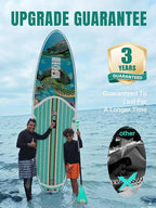 Niphean Inflatable Stand Up Paddle Board with SUP Accessories, Anti-Slip EVA Deck, 10’6’’ Inflatable Paddle Boards for Adults & Youth of All Skill Levels