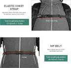 MOUNTAINTOP Hiking Backpack,25/30L Camping Backpack, Men Women Hiking Daypack Lightweight Travel Backpack for Climbing