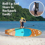 Paddle Board, Inflatable Stand Up Paddle Board，10.6'×33"×6" Ultra-Light SUP Board with Hand Pump, Leash, Repair Kit, Waterproof Phone Case and Backpack