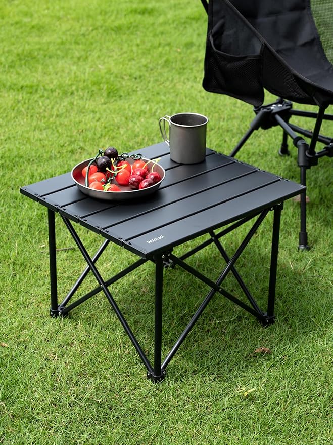 WildCall Ultralight Camping Table, Compact Aluminum Folding Beach Table with Carry Bag for Outdoor, Picnic BBQs, and Cooking