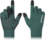 Achiou Winter Gloves, Glove for Men Women, Upgraded Touch Screen Texting Warm Running with Thermal Soft Knit Lining