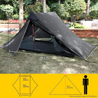 LANSHAN Ultralight Tent 3-Season Backpacking Tent for 1-Person or 2-Person Camping, Trekking, Kayaking, Climbing, Hiking