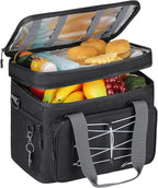 Maelstrom Collapsible Soft Cooler Bag, 24/30/60/75 Cans Beach Cooler, Ice Chest, Leakproof & Portable for Beach, Camping, Road Trips & Grocery Shopping